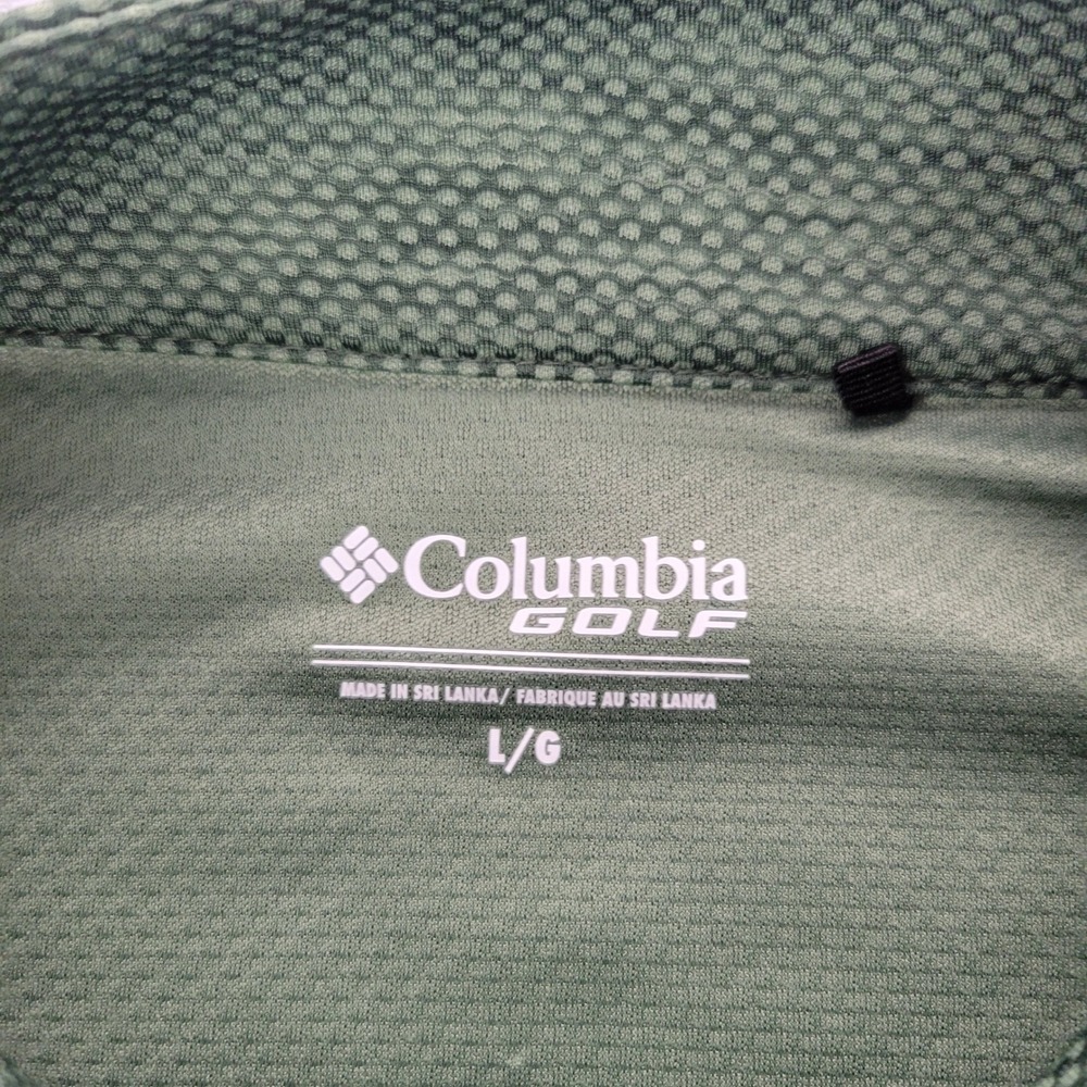 Columbia Pullover Mens Large Green Ohio Bobcats Quarter Zip Textured RN 138859 - Picture 3 of 12